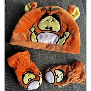 Baby Tigger Disney Winnie the Pooh hat and mittens set, Halloween Costume